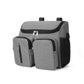 NNEDSZ Grey Portable Baby Stroller Organizer Bag - Multi-Purpose Diaper Storage Bag for Moms, Lightweight and Travel-Friendly-0