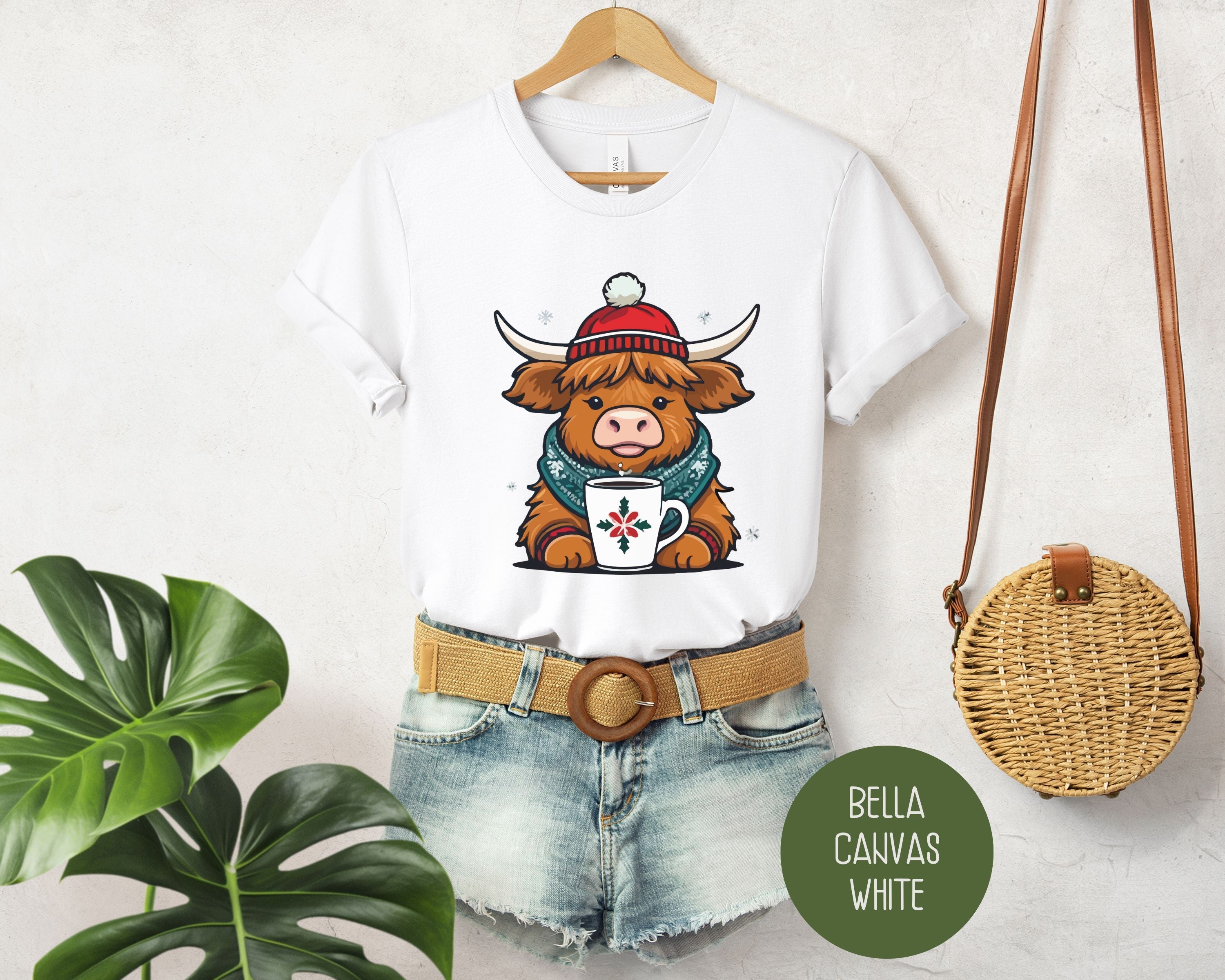 Christmas Baby Highland Cow Shirt-11