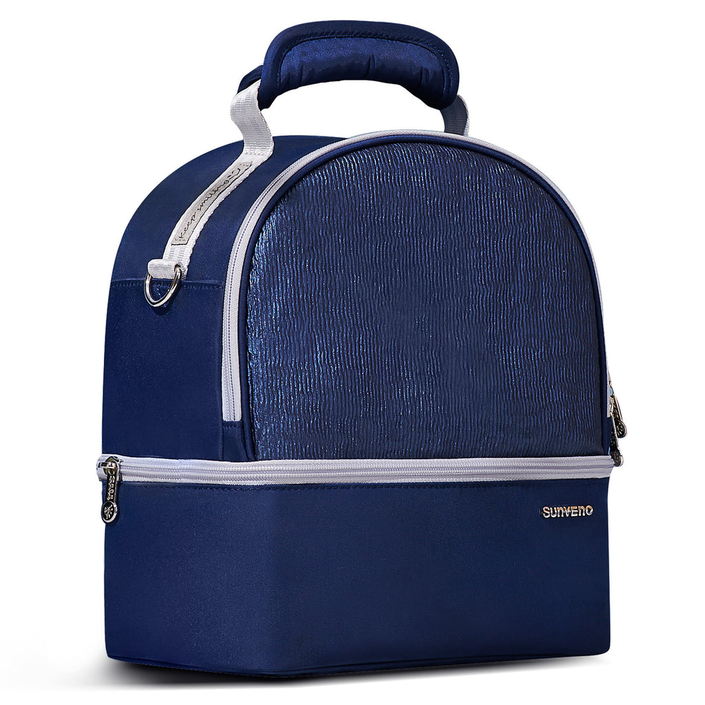 Insulated Lunch Box Double Deck Cooler Bag-7