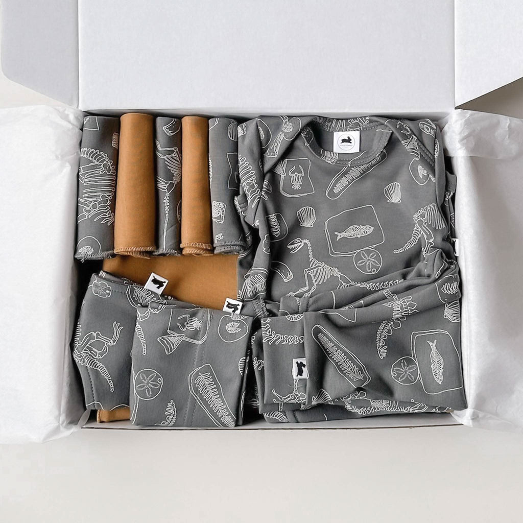 Bamboo Baby Capsule Gift Box | Fossil & Umber-3