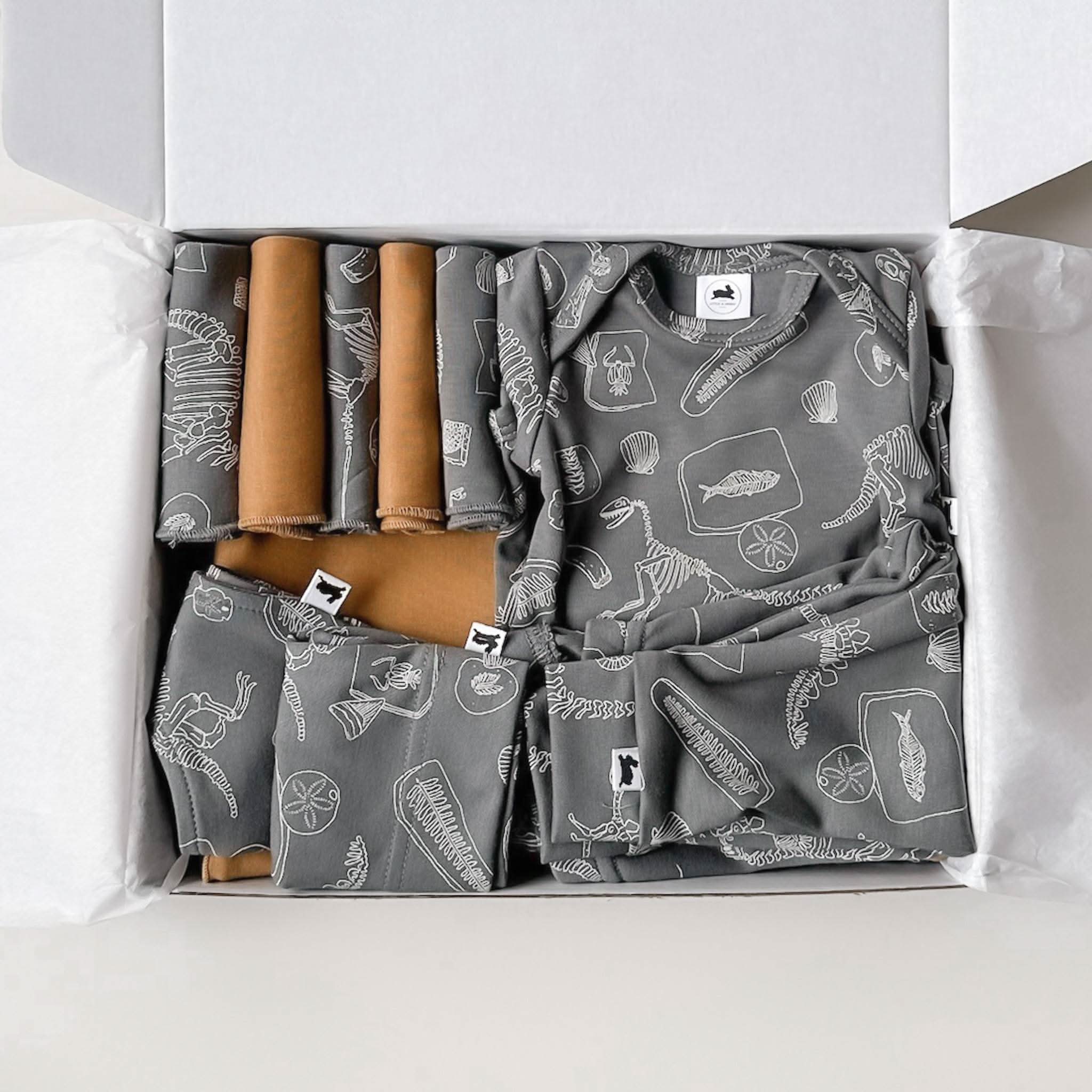 Bamboo Baby Capsule Gift Box | Fossil & Umber-3
