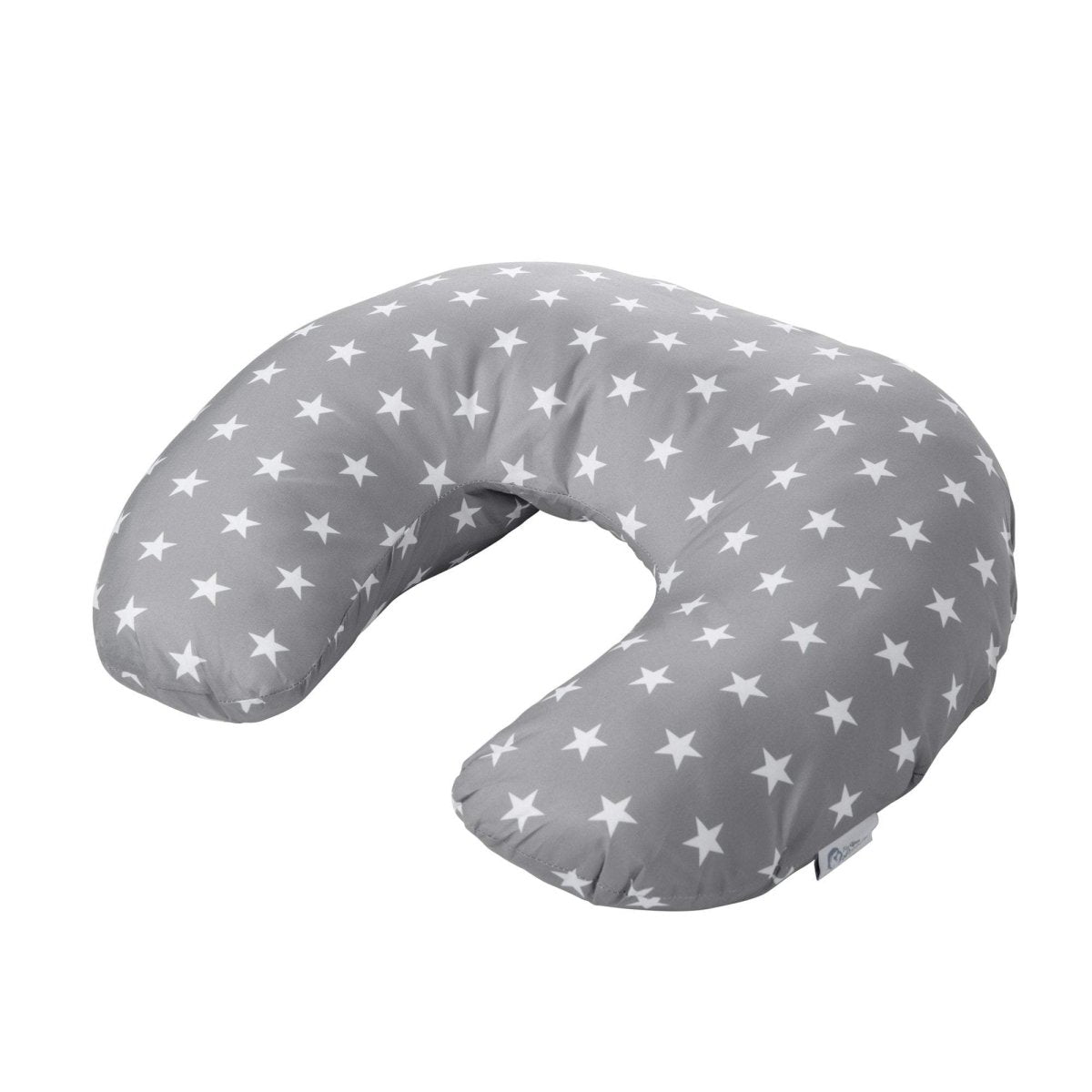 Breast Feeding Maternity Nursing Pillow - Grey with Stars-3