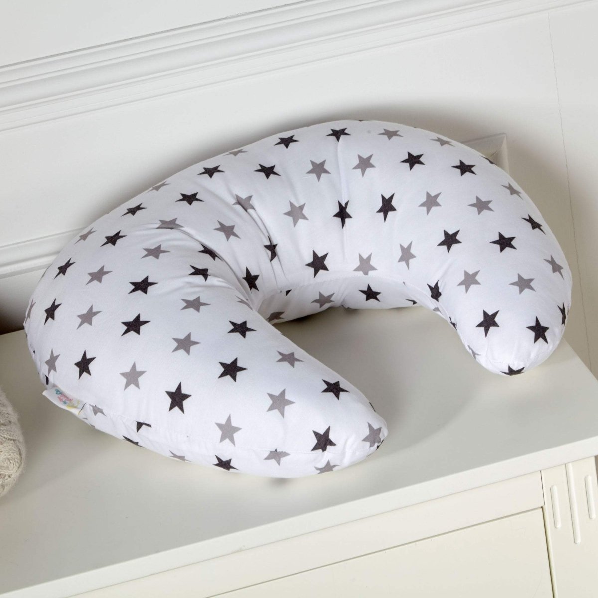Breast Feeding Maternity Nursing Pillow - Silver Twinkle-3