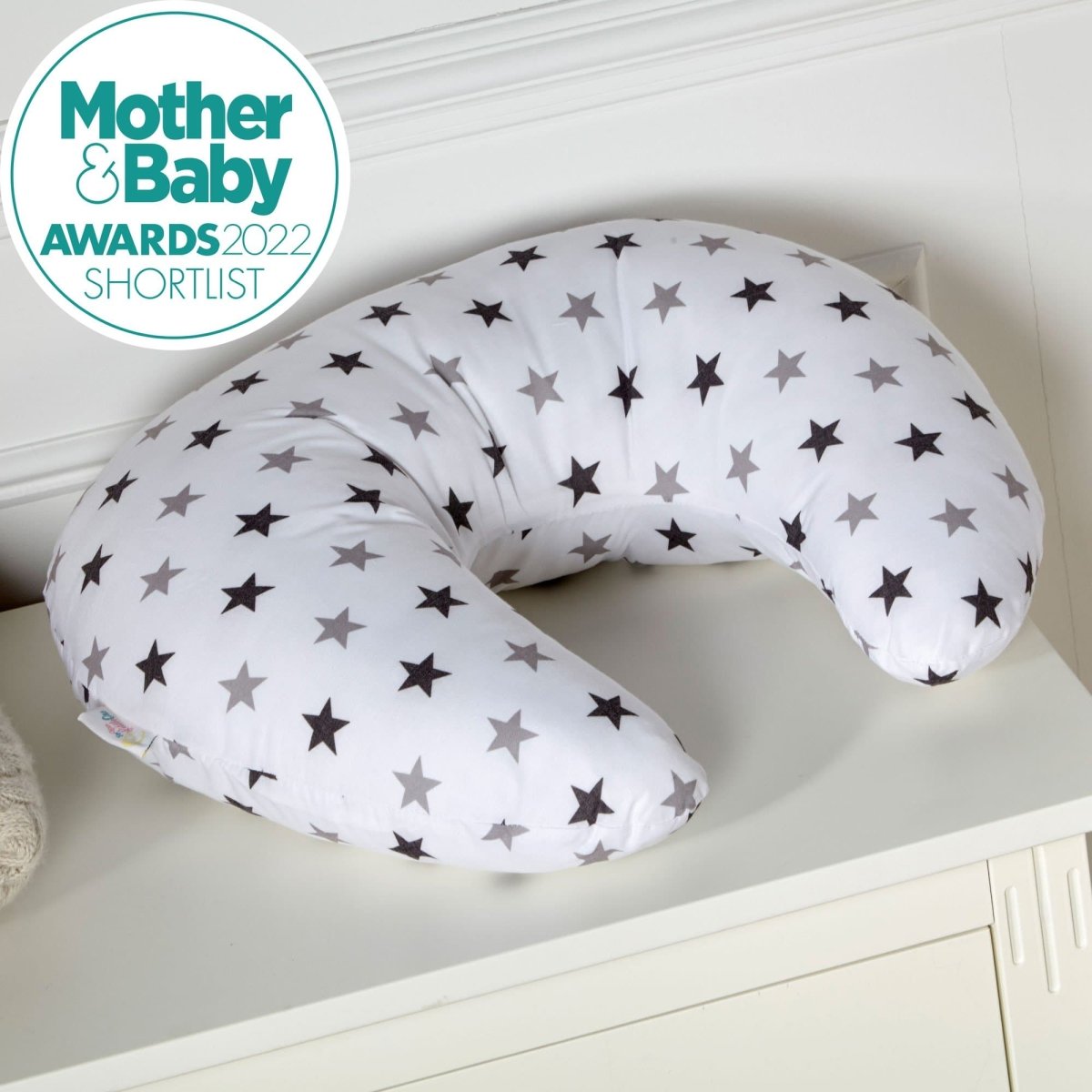 Breast Feeding Maternity Nursing Pillow - Silver Twinkle-1