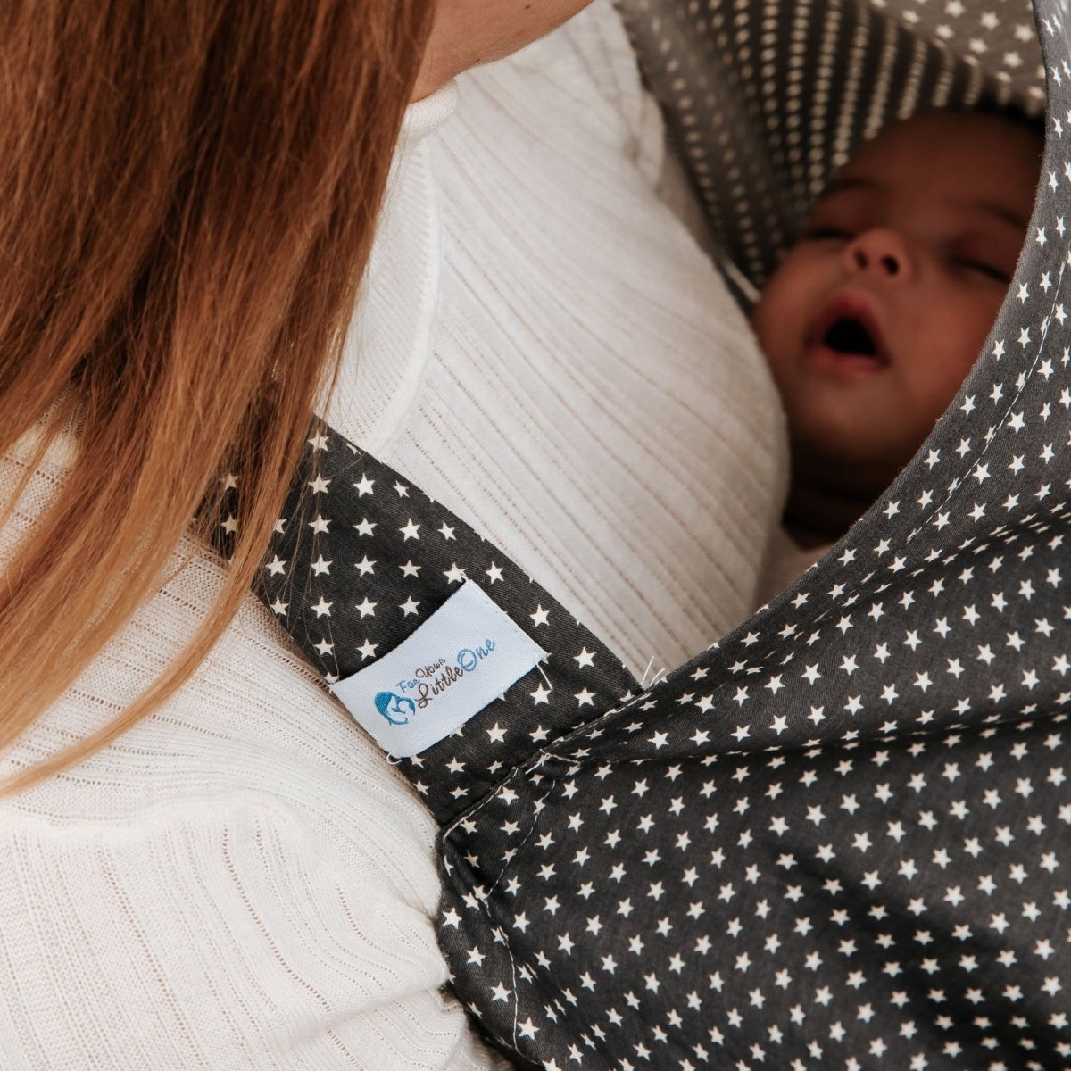Breastfeed Apron - White Stars-Clearance-1