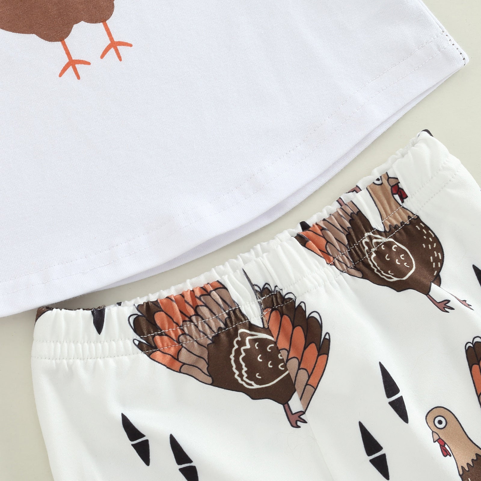 Baby Thanksgiving Day Long Sleeve Flared Pants