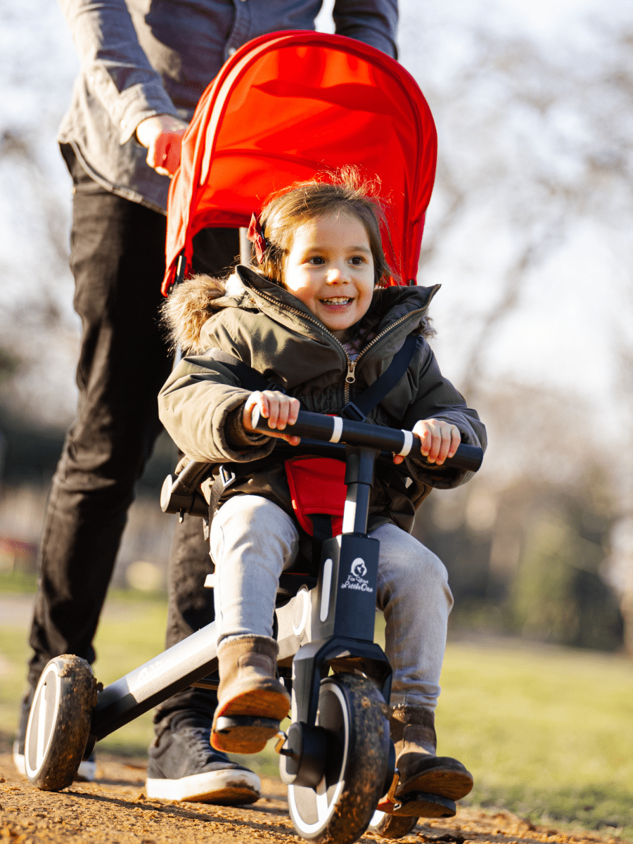 Foryourlittleone Xplor 6 in 1 Foldable Trike - Jet Black (10m-4y)-3