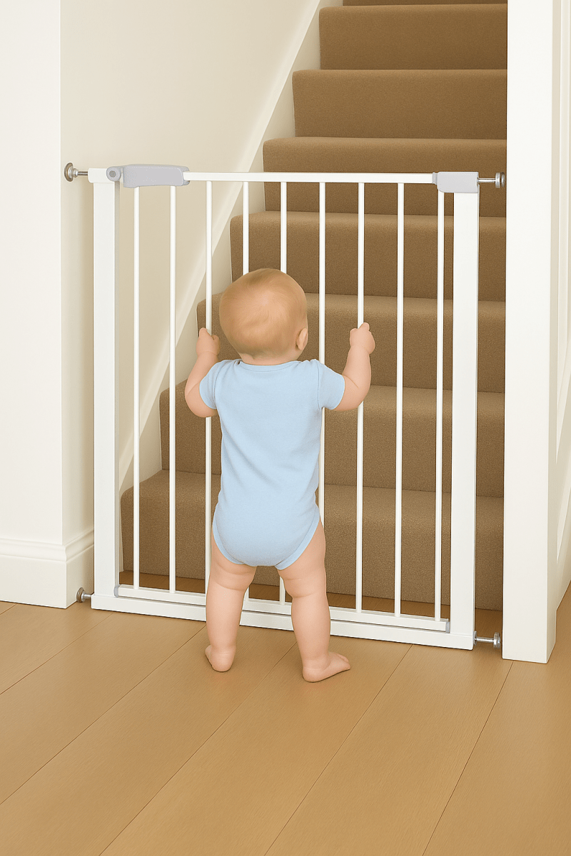 FYLO 2x Baby Safety Stair Gate  Pressure Fit 75-86cm (2 pack)-1