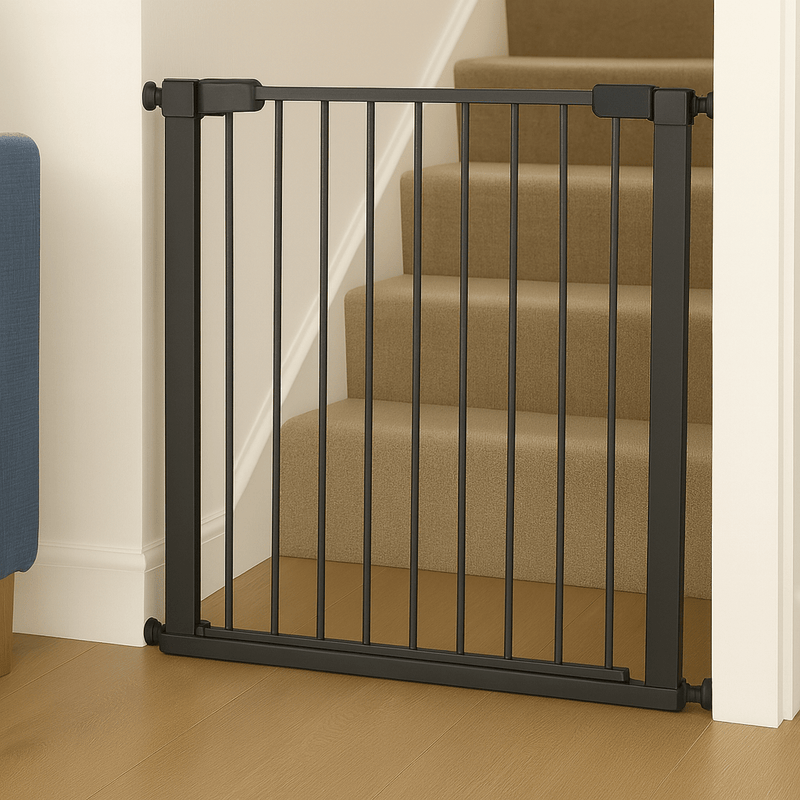 FYLO Baby Safety Stair Gate Pressure Fit 75cm-86cm- Grey- Grade A-0