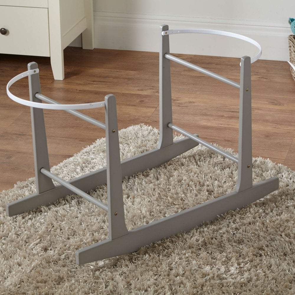 Grey Moses Basket Rocking Stand-0