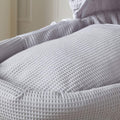 Grey Waffle Moses Basket Bedding Set-0