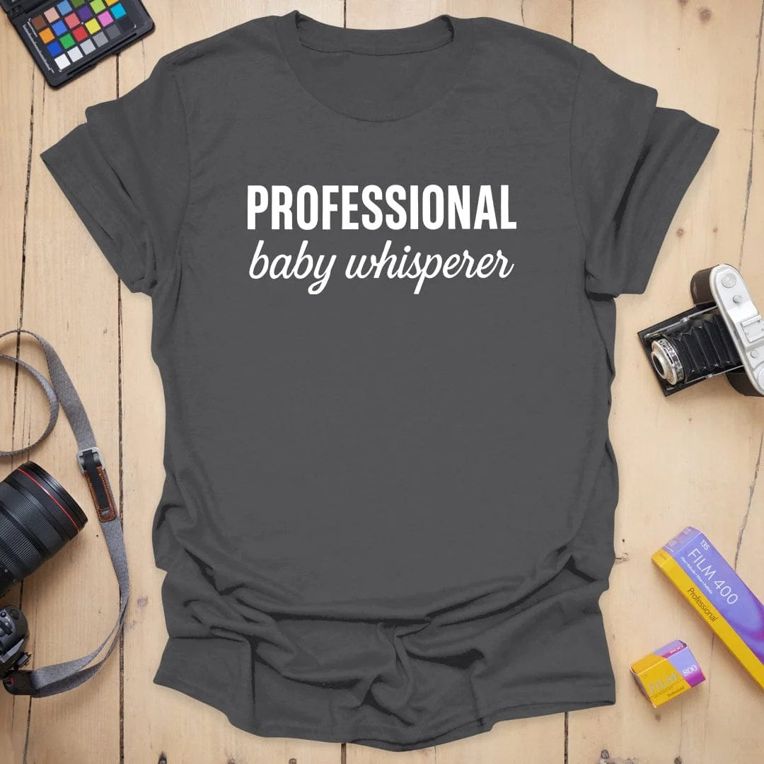 Newborn Photographer T-Shirt - Charcoal, 3XL