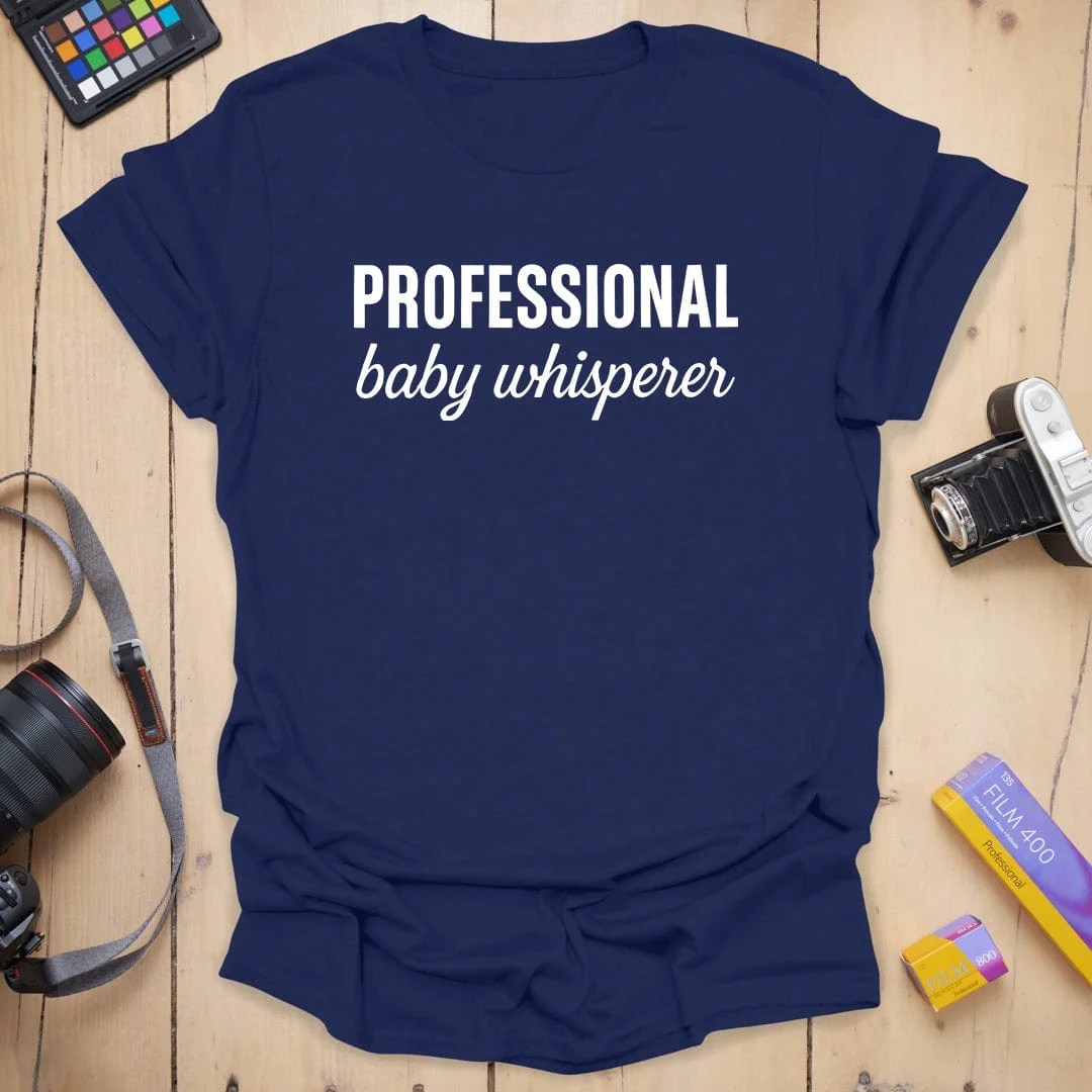 Newborn Photographer T-Shirt - Navy, 3XL