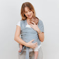 Organic Baby Wrap Carrier - Grey Melange-Clearance-0