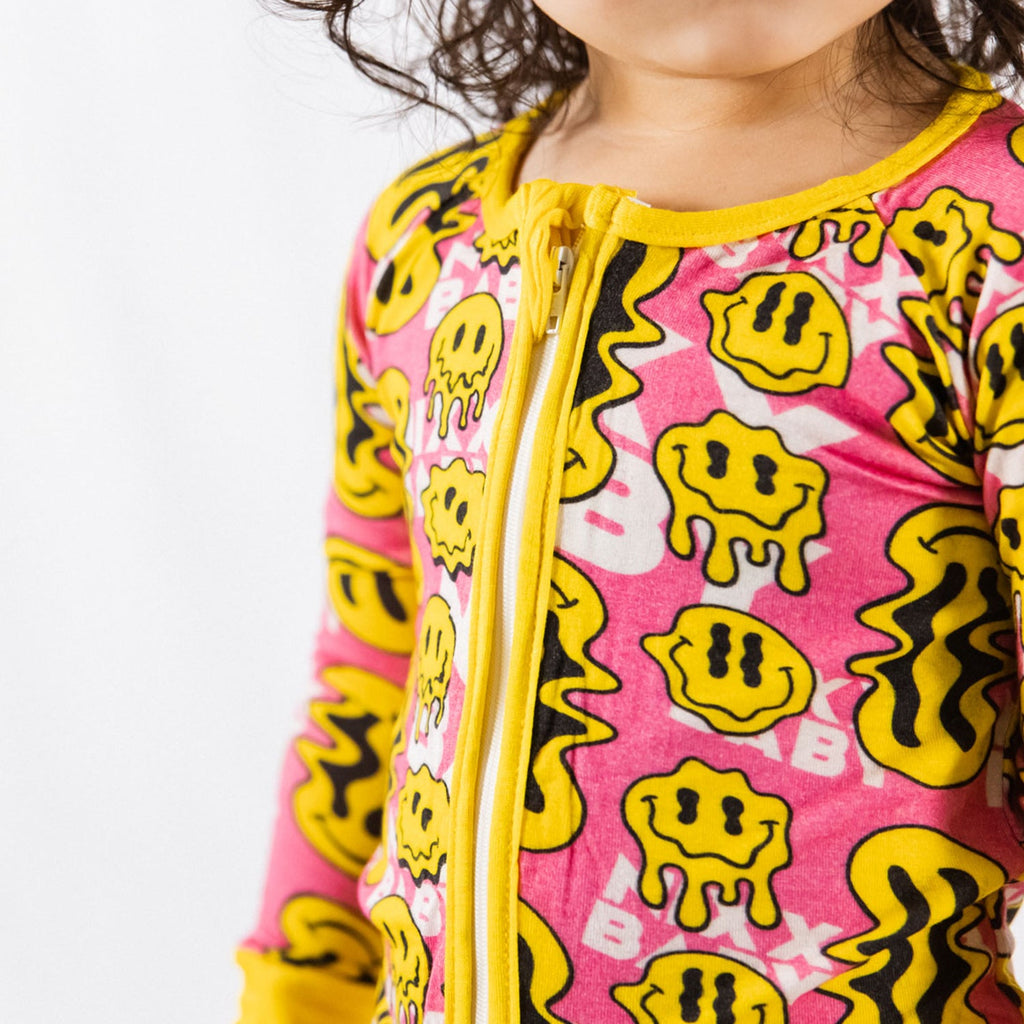 TRIPPY SMILES PINK BAMBOO ZIPPY-1