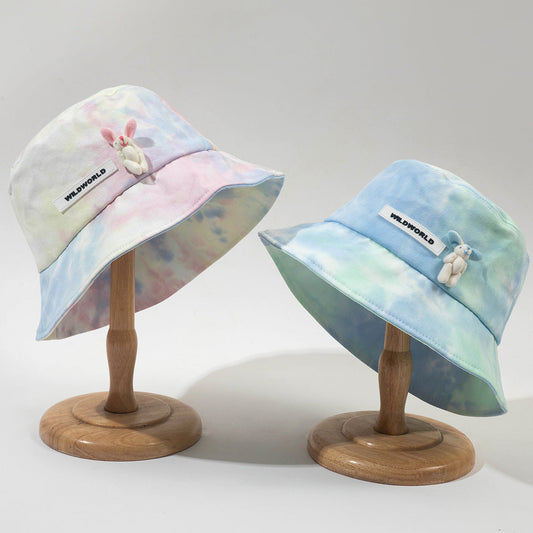 ODM/OEM European And American Tie-Dye Ladies’ Fisherman Hat, Sun Protection Hat For Outdoor Travel