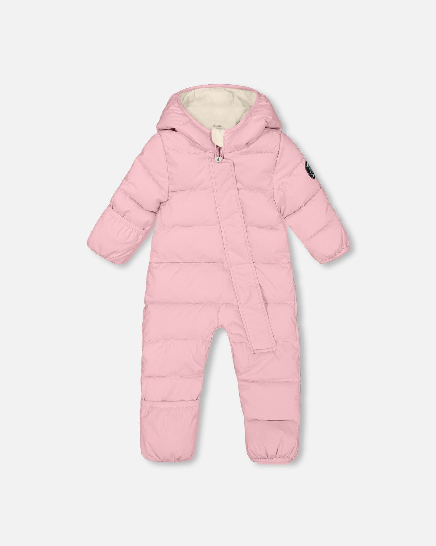One-Piece Baby Cloud Packable Snowsuit Designed For Car Seat Pink-0