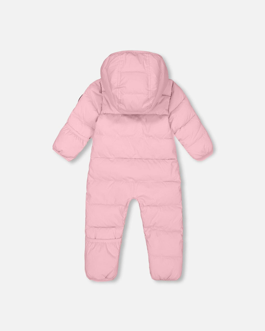 One-Piece Baby Cloud Packable Snowsuit Designed For Car Seat Pink-2