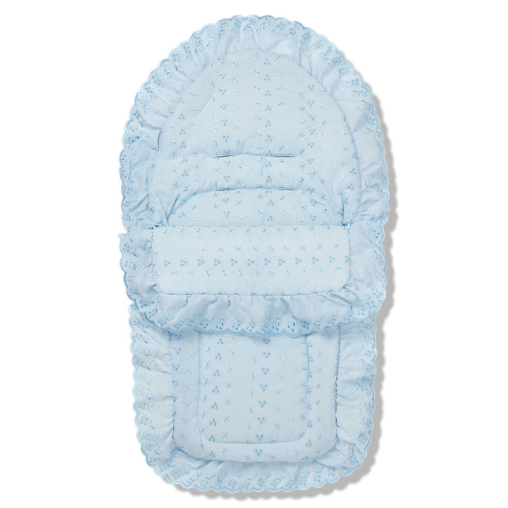 Universal Broderie Anglaise Car Seat Footmuff / Cosy Toes-1