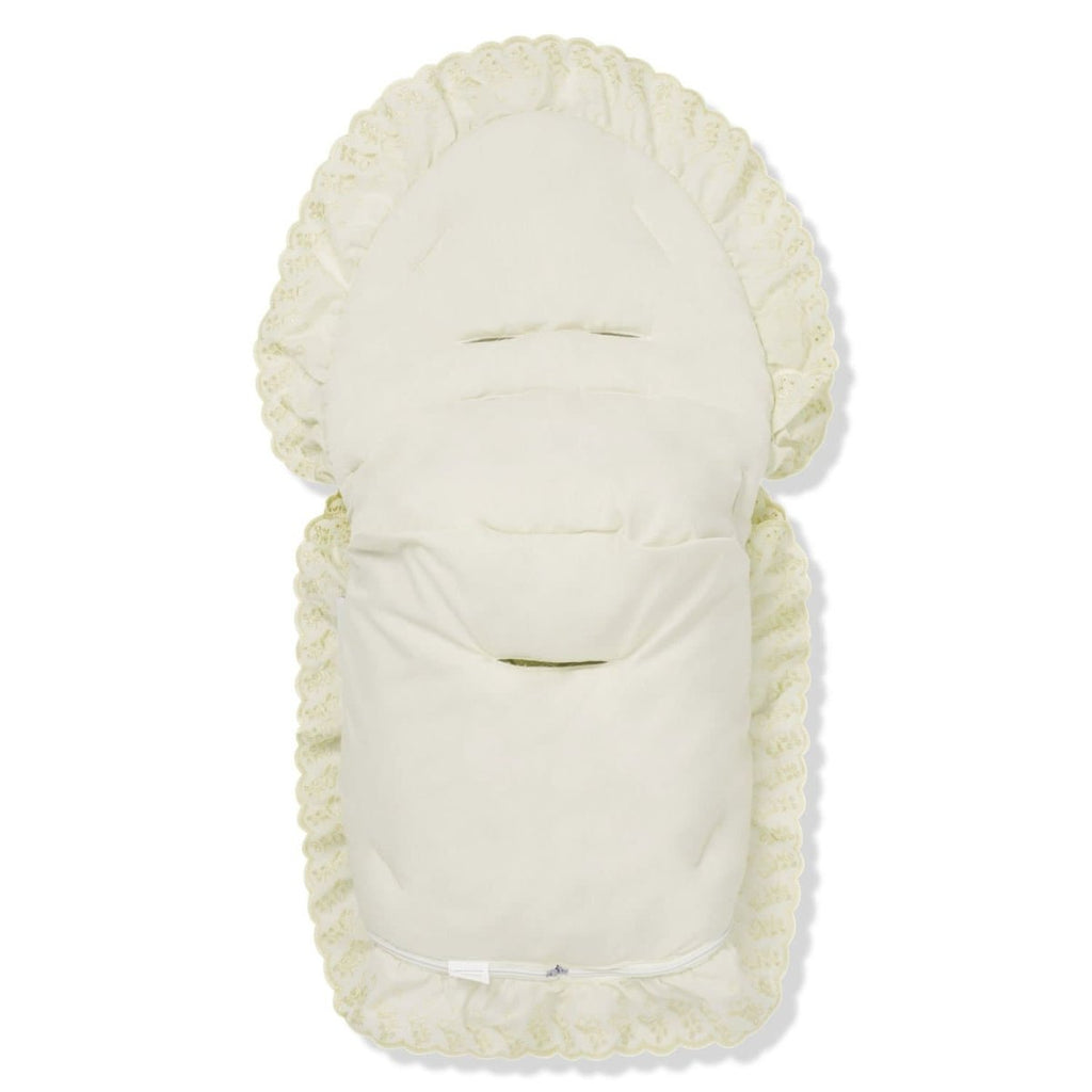 Universal Broderie Anglaise Car Seat Footmuff / Cosy Toes-4