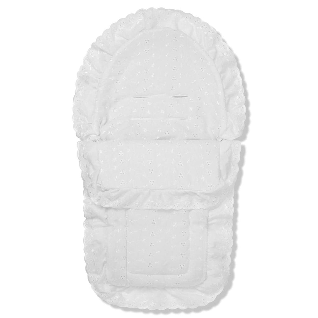 Universal Broderie Anglaise Car Seat Footmuff / Cosy Toes-5