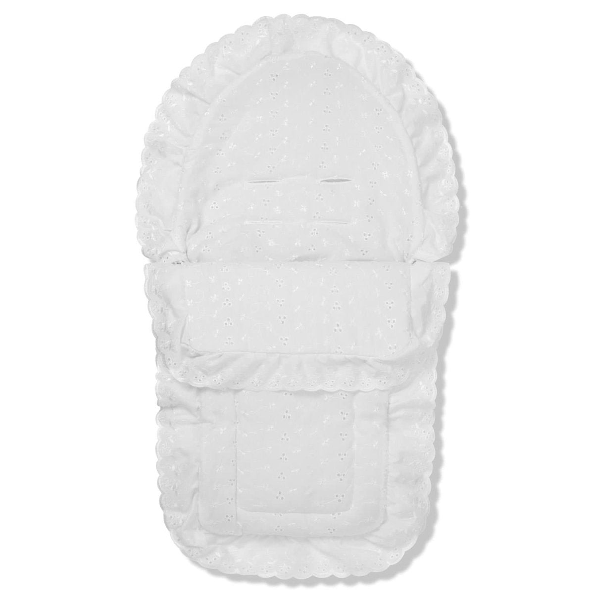 Universal Broderie Anglaise Car Seat Footmuff / Cosy Toes-5