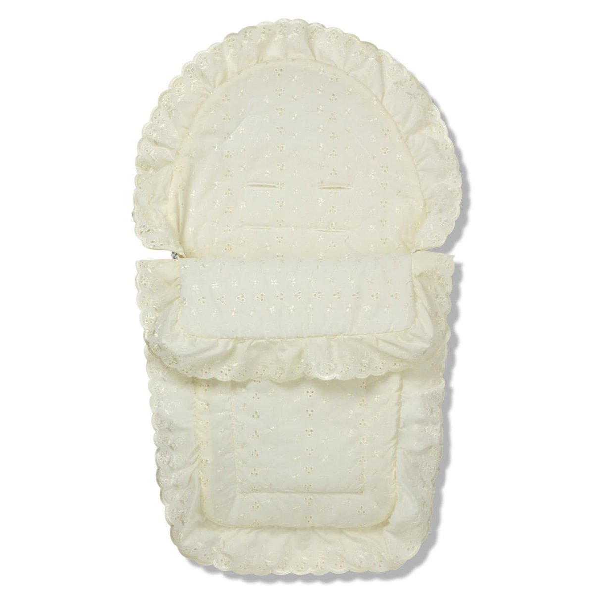 Universal Broderie Anglaise Car Seat Footmuff / Cosy Toes-3