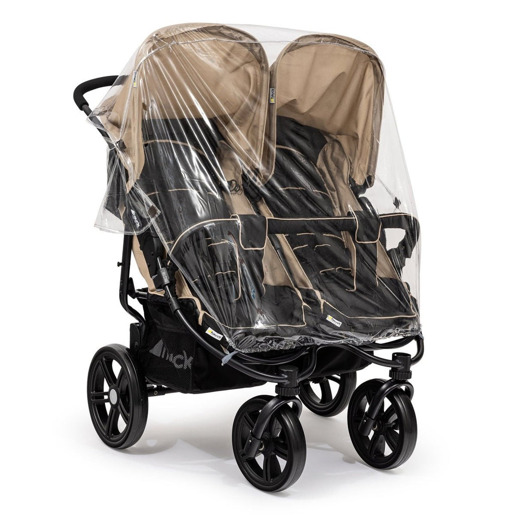 Universal Rain Cover For All Side By Side Pushchairs - Fits All Models-2