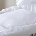 White Waffle Moses Basket Bedding Set-0