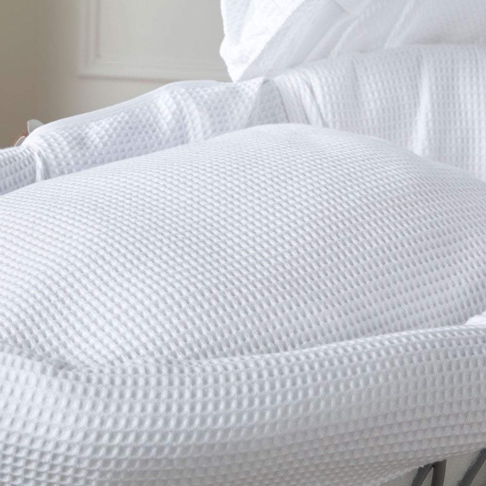 White Waffle Moses Basket Bedding Set-0