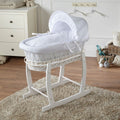 Wicker Baby Moses Basket With Stand-5