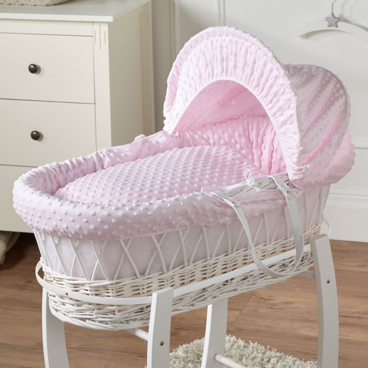 Wicker Moses Basket-No stand included.-12