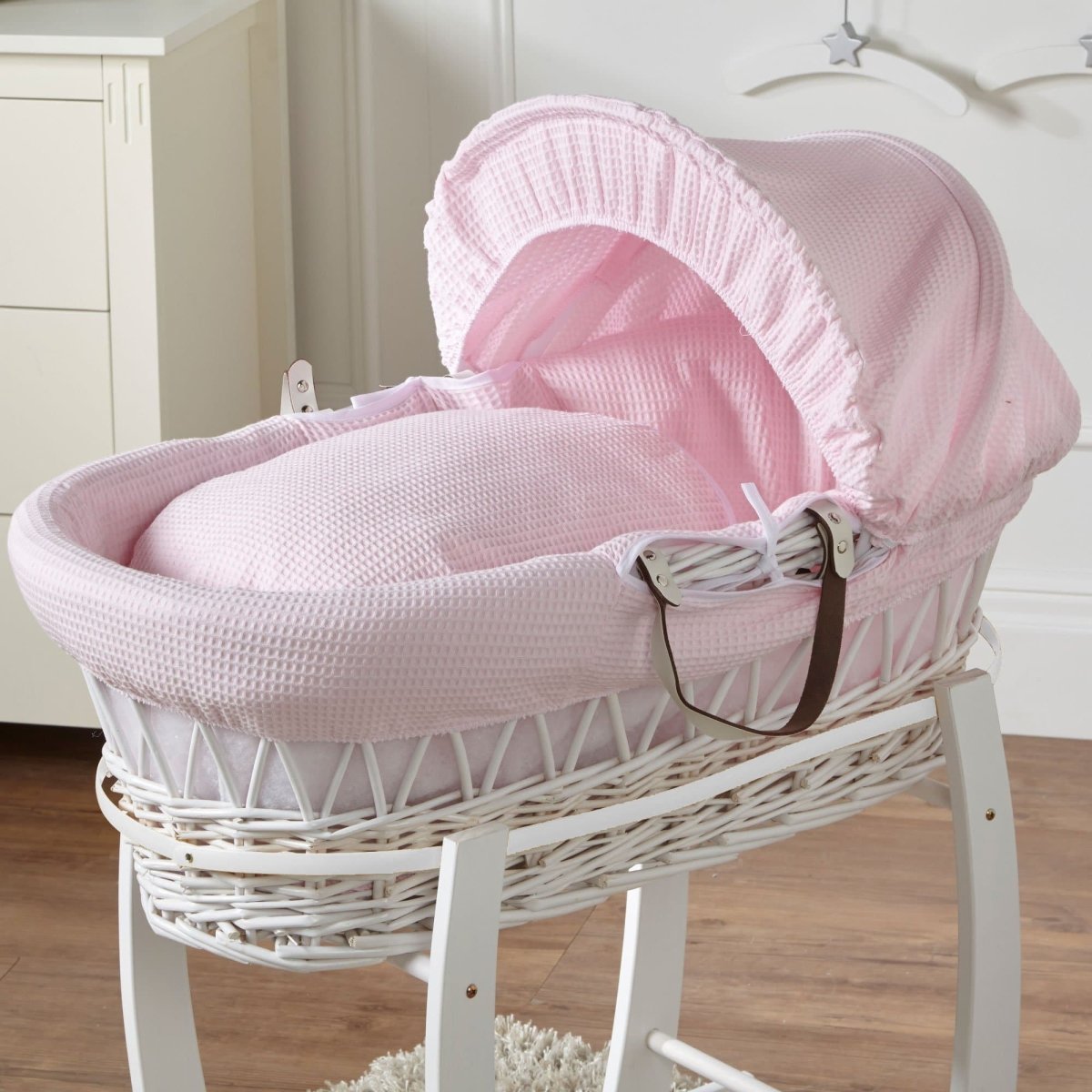 Wicker Moses Basket-No stand included.-7
