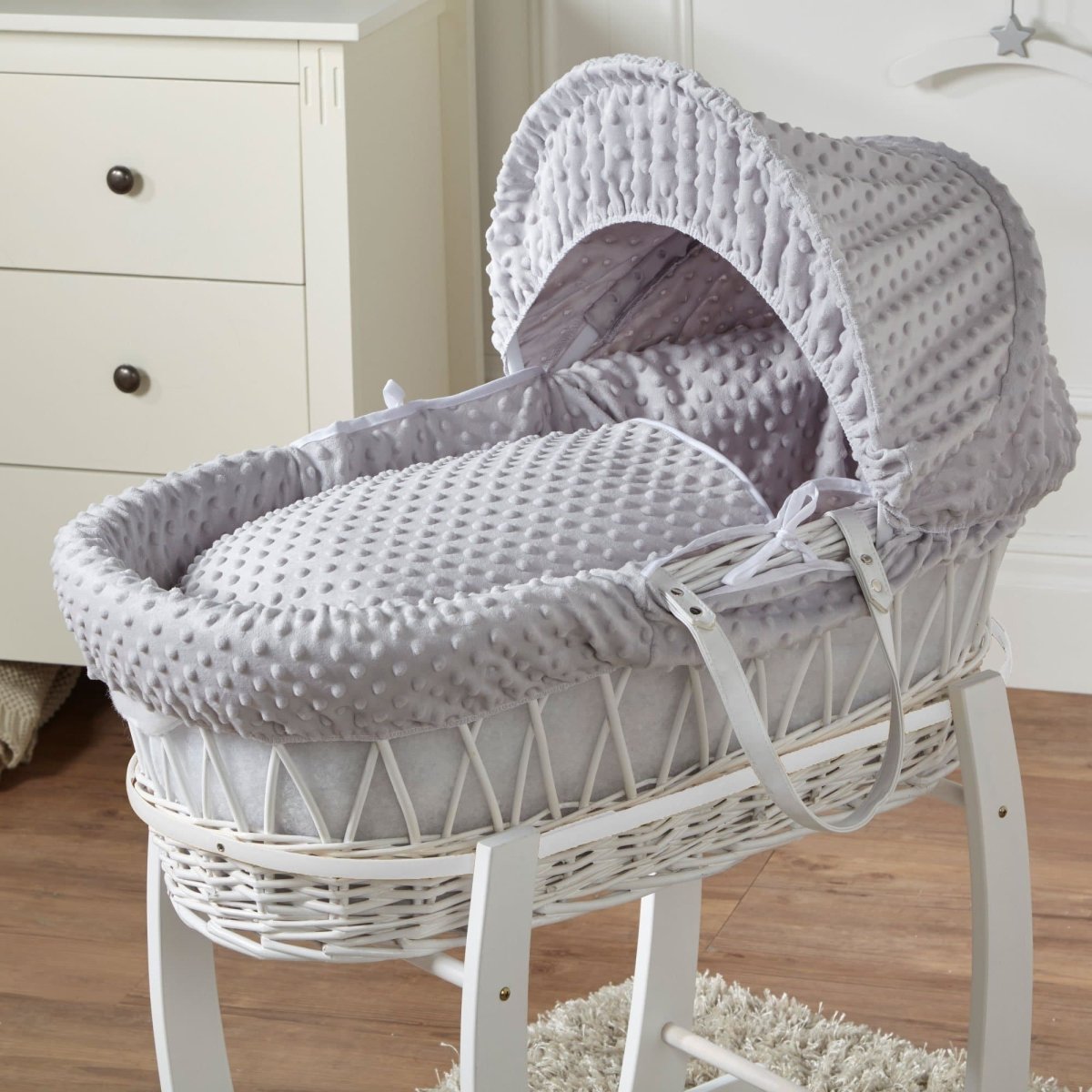 Wicker Moses Basket-No stand included.-14