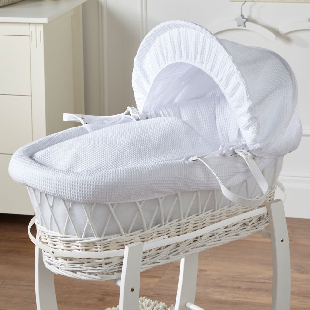 Wicker Moses Basket-No stand included.-5