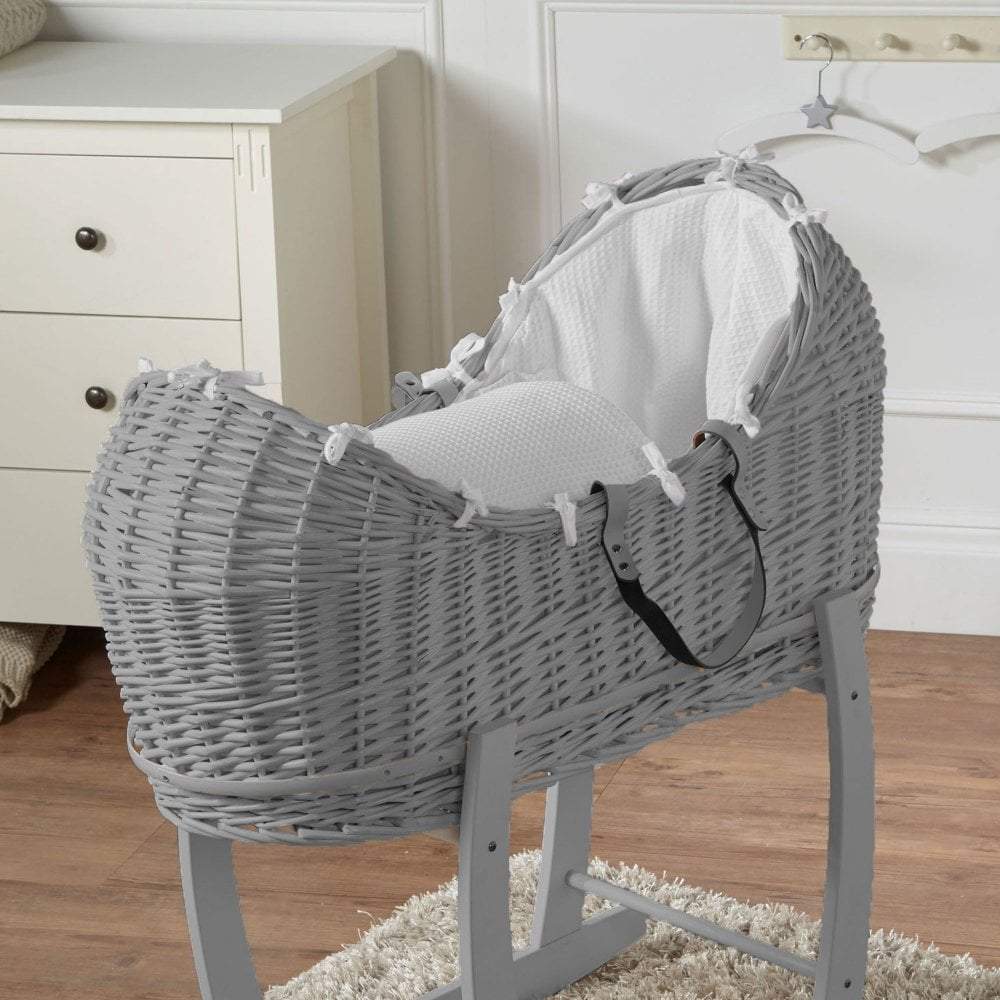 Wicker Pod Baby Deluxe Moses Basket-No stand included-14
