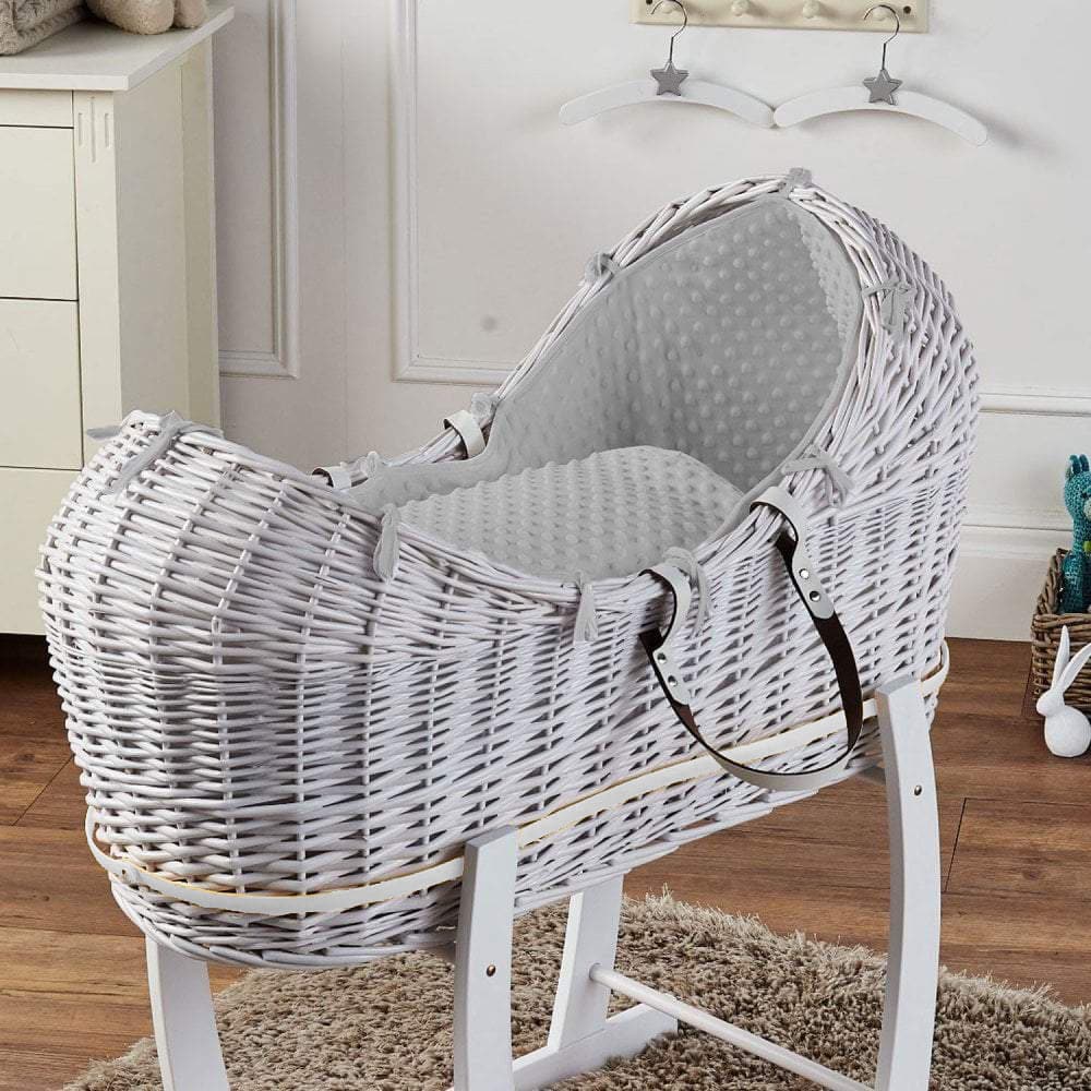 Wicker Pod Baby Deluxe Moses Basket-No stand included-13