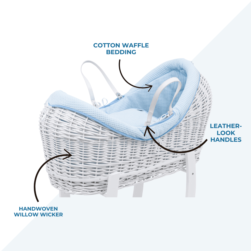 Wicker Pod Baby Deluxe Moses Basket-No stand included-1