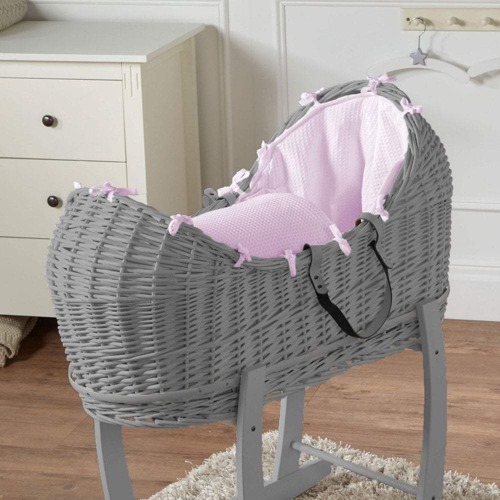 Wicker Pod Baby Deluxe Moses Basket-No stand included-16