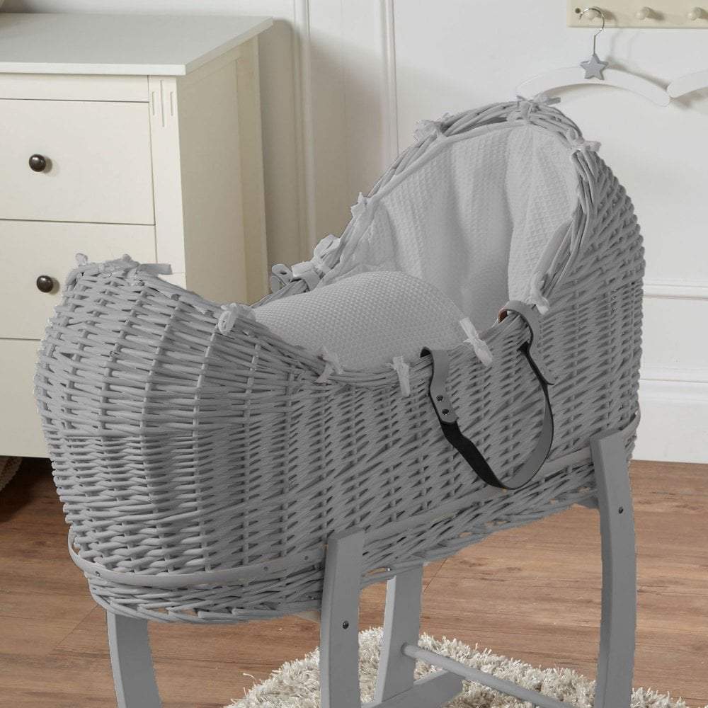 Wicker Pod Baby Deluxe Moses Basket-No stand included-18