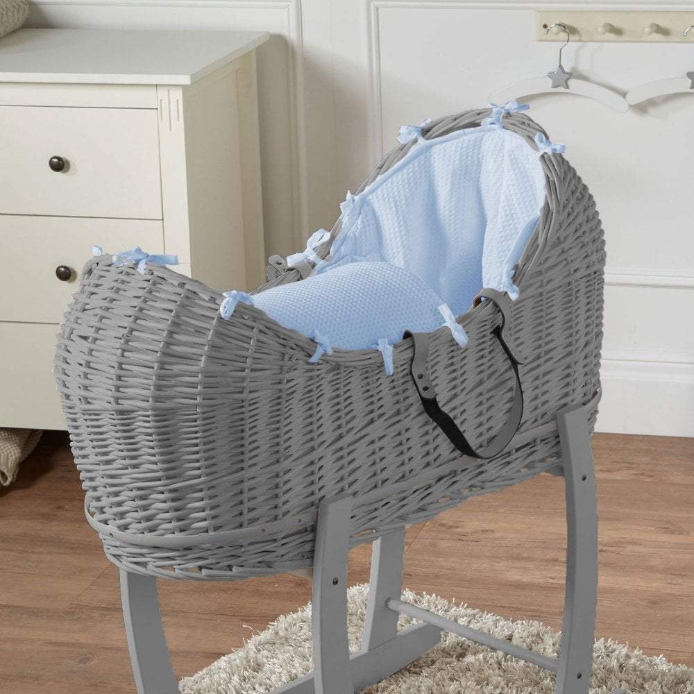 Wicker Pod Baby Deluxe Moses Basket-No stand included-15