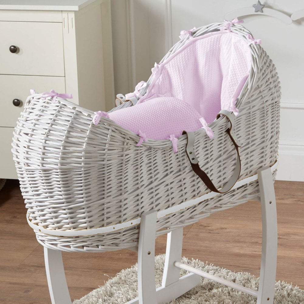 Wicker Pod Baby Deluxe Moses Basket-No stand included-7