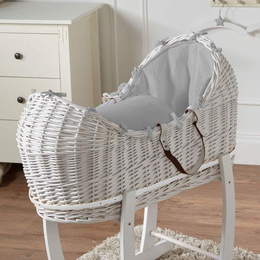 Wicker Pod Baby Deluxe Moses Basket-No stand included-9