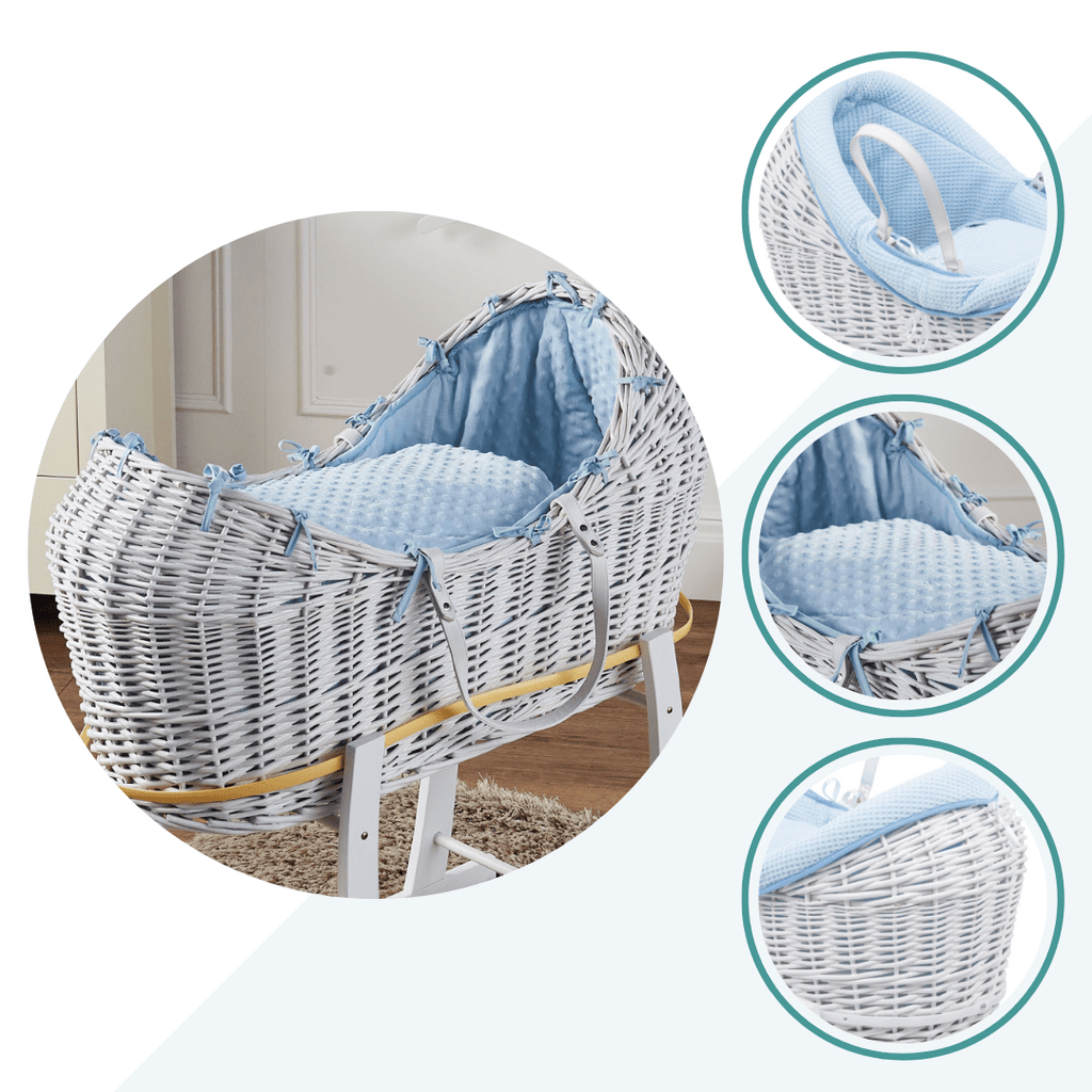 Wicker Pod Baby Deluxe Moses Basket-No stand included-4