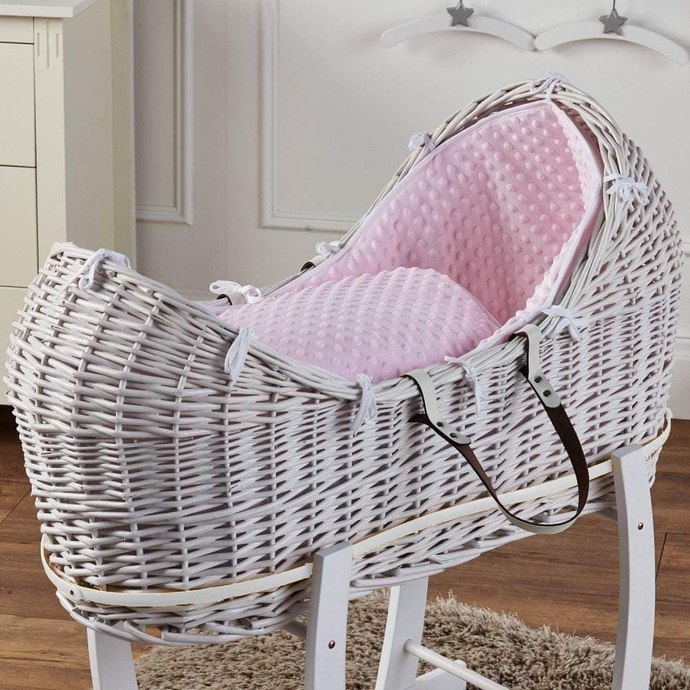 Wicker Pod Baby Deluxe Moses Basket-No stand included-12