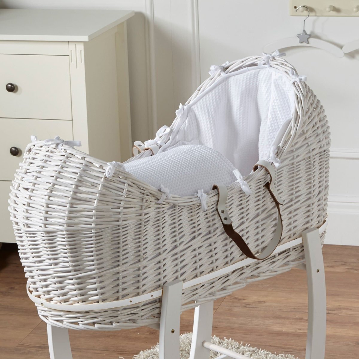 Wicker Pod Baby Deluxe Moses Basket-No stand included-5