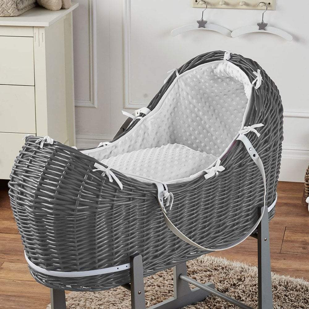 Wicker Pod Baby Deluxe Moses Basket-No stand included-19