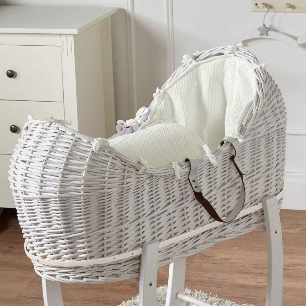 Wicker Pod Baby Deluxe Moses Basket-No stand included-8